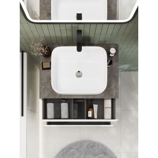 Тумба под раковину ArtMax Genova AM-Genova-800-2C-SO-BC 80 см бетон бромо